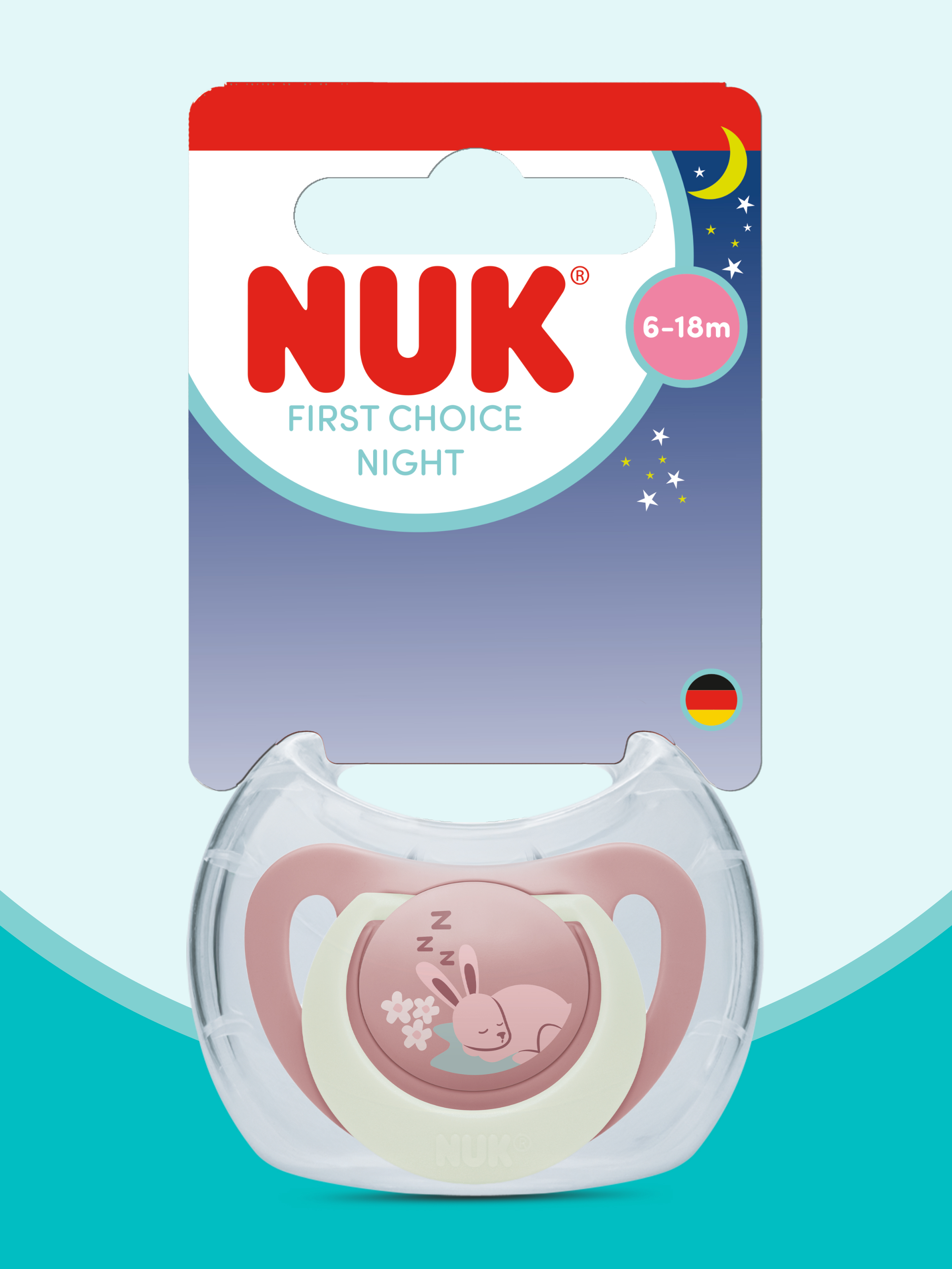 Пустышка Nuk силикон ортодонтическая от 6 мес. 1 шт. - фото 1