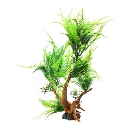 Декорация для аквариума FAUNA Растение на коряге-4 FIAD-1250