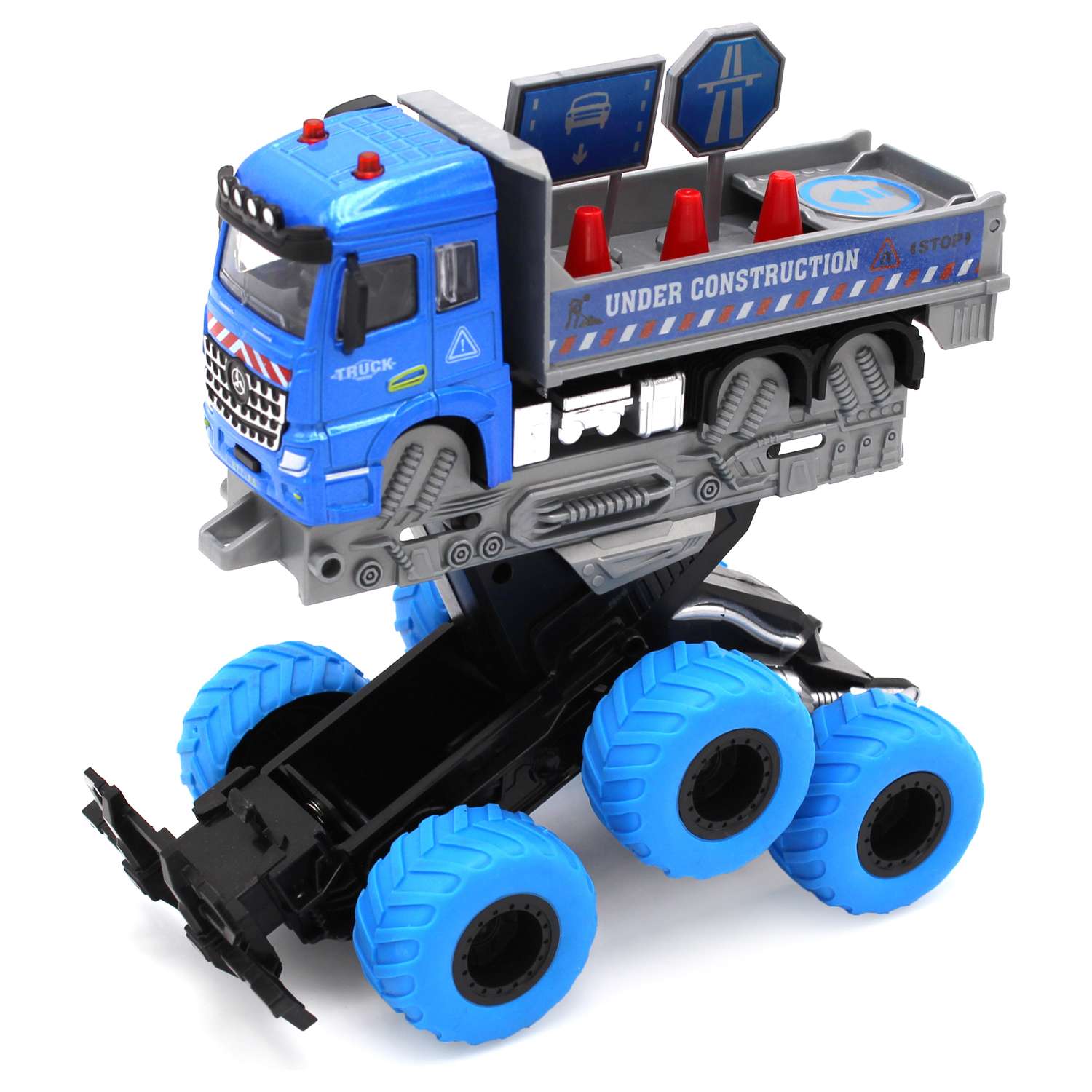 Грузовик Funky Toys с дорожными знаками 1:43 FT61095 - фото 4