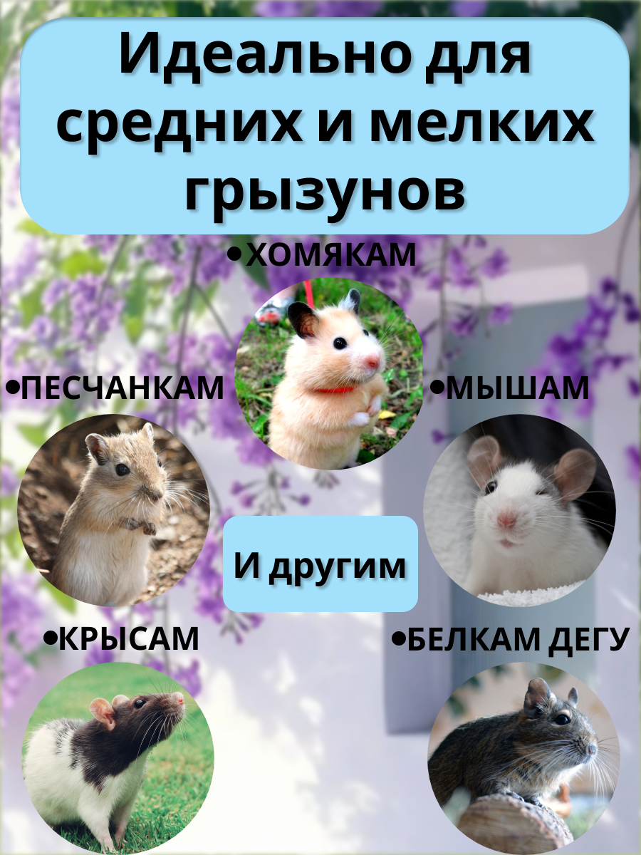 Гамак для грызунов PetiPet голубой маленький 20х20 двухъярусный - фото 4