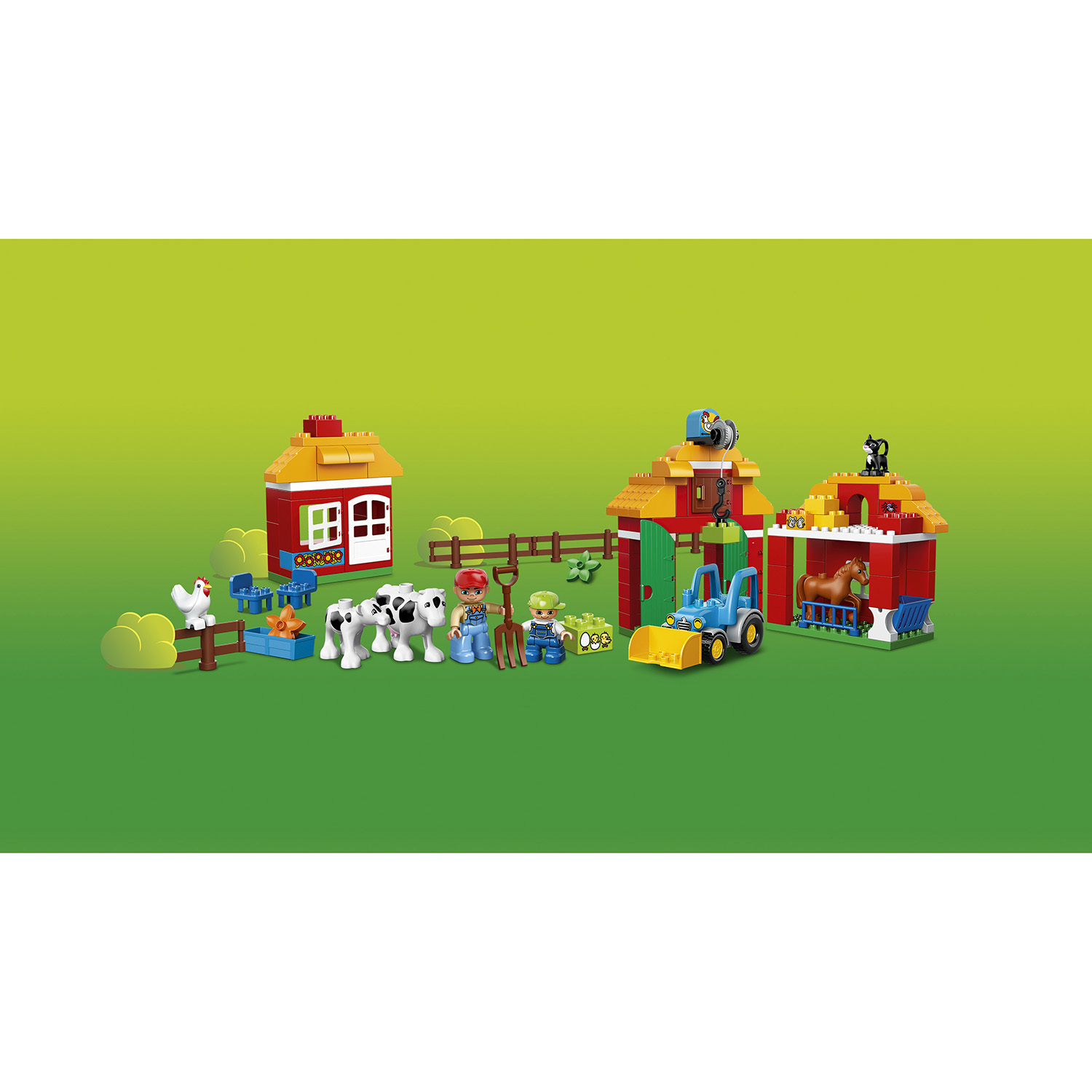 Конструктор LEGO DUPLO Большая ферма блочный - фото 8