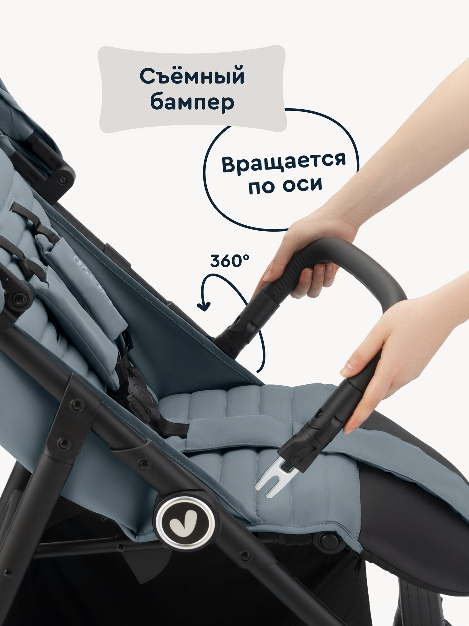 Коляска прогулочная Junion Fasti бирюзовый - фото 15