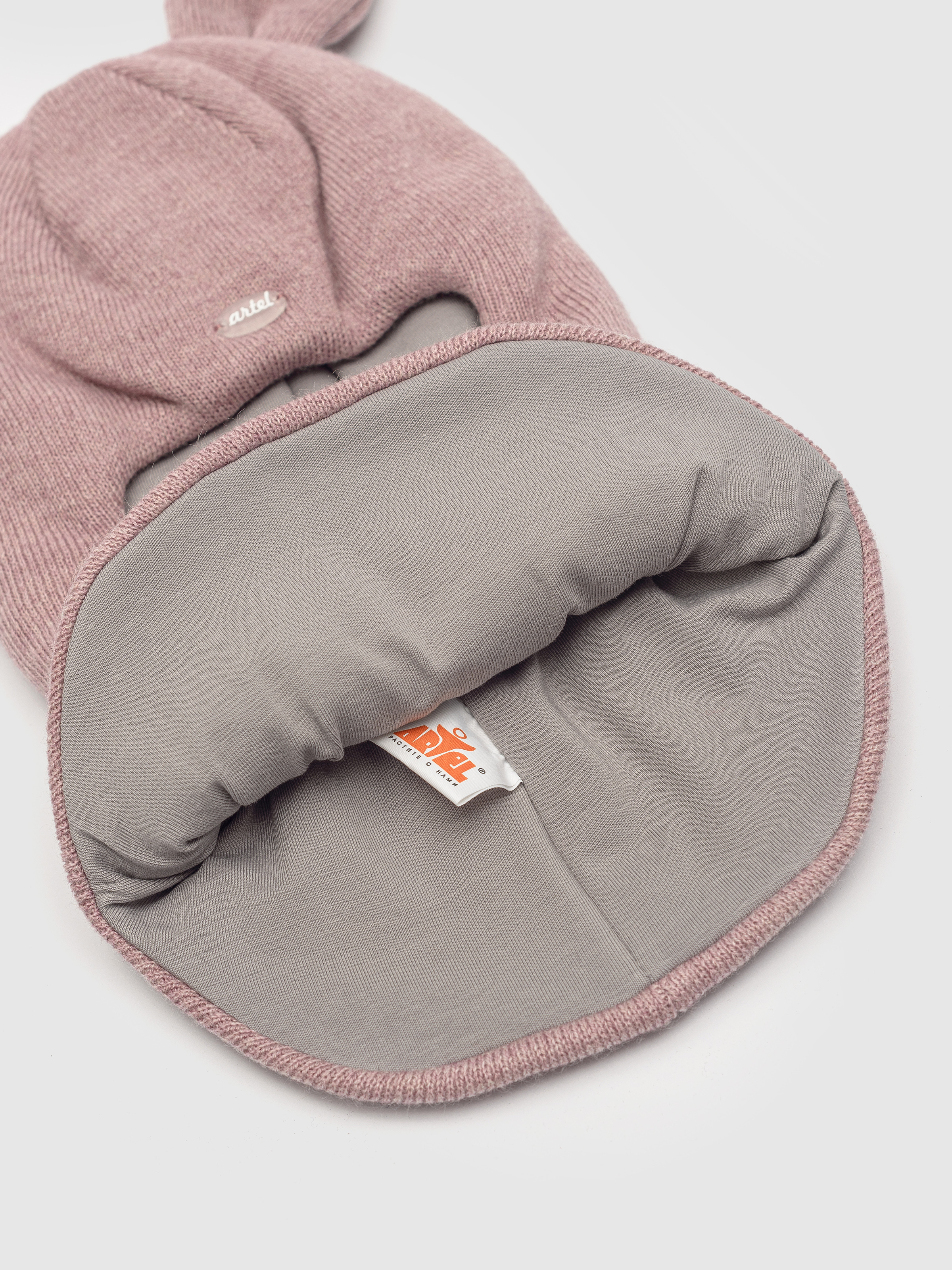 Шапка-шлем Artel 02012-42_т.розово-сиреневый - фото 3