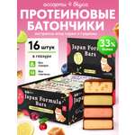 Протеиновые батончики без сахара Japan Formula ассорти 4 вкуса
