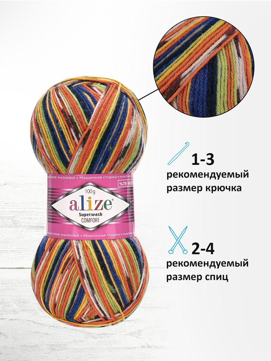 Пряжа Alize 100г 420м 5шт - фото 4