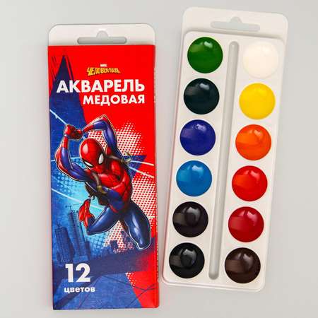 Краски акварель Marvel 12 цв.