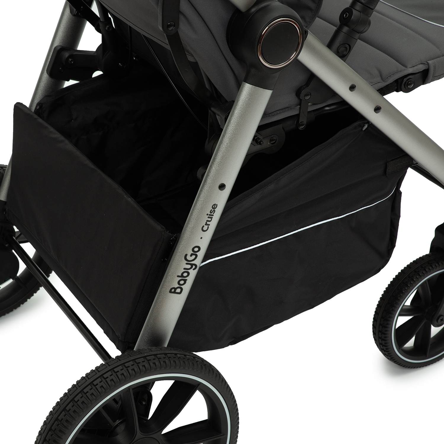 Коляска прогулочная BabyGo Cruise New серый - фото 19