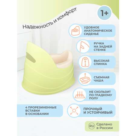 Горшок детский Пластишка салатовый