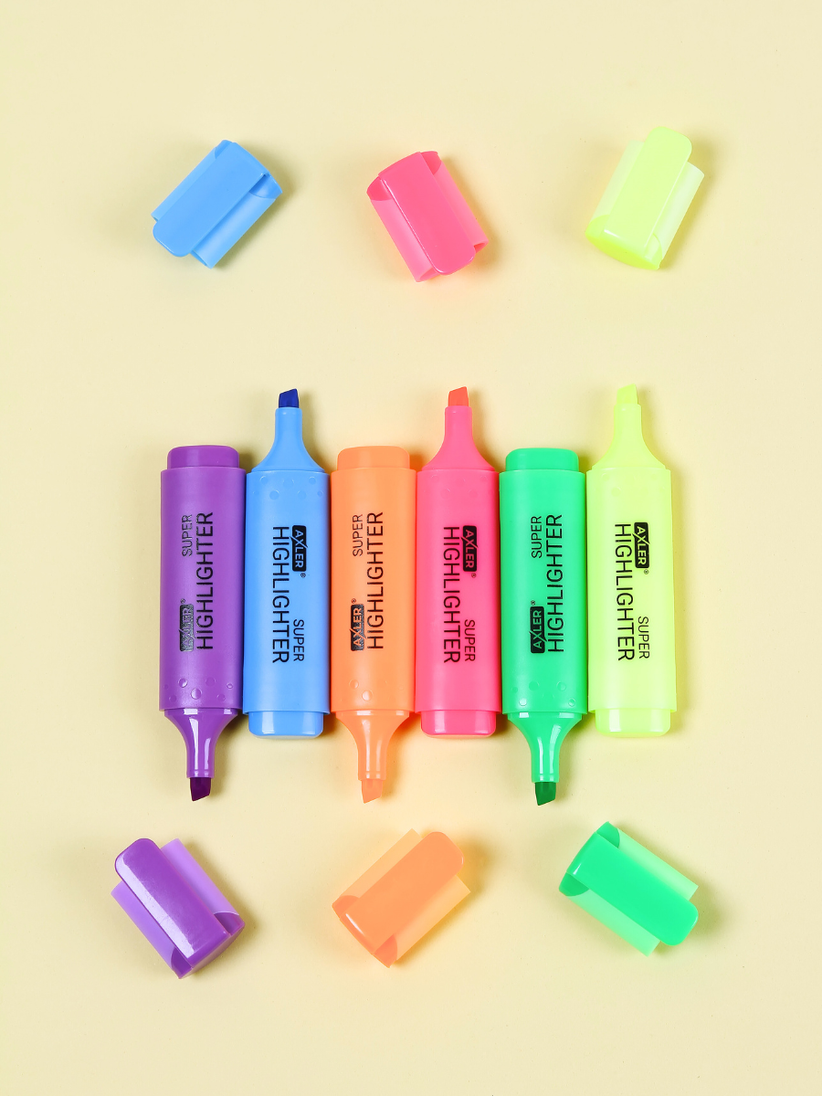 Текстовыделители AXLER 6 шт. - фото 12