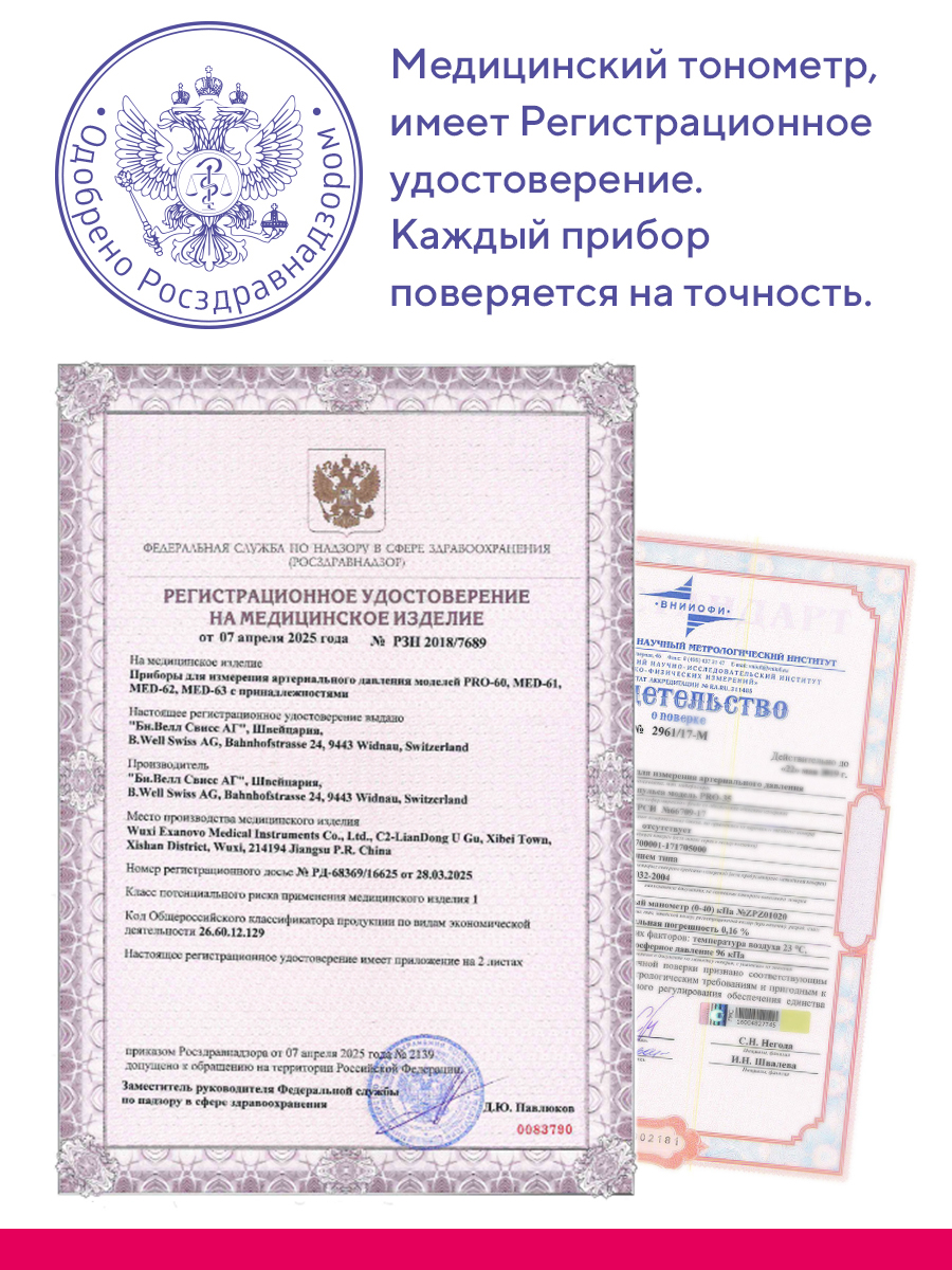 Тонометр механический B.Well MED-62 - фото 13