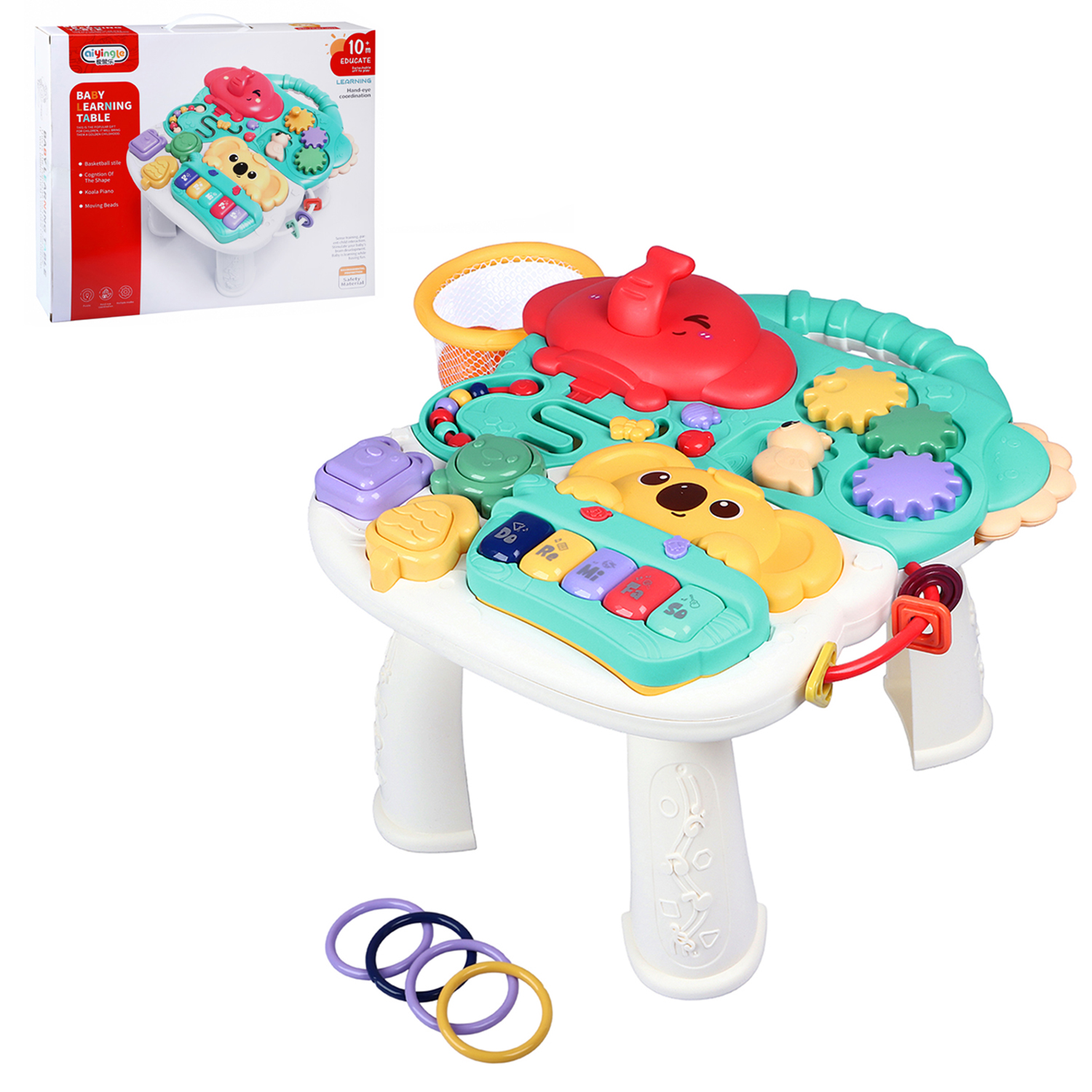 Игрушка Smart Baby развивающий центр Музыкальный столик - фото 8