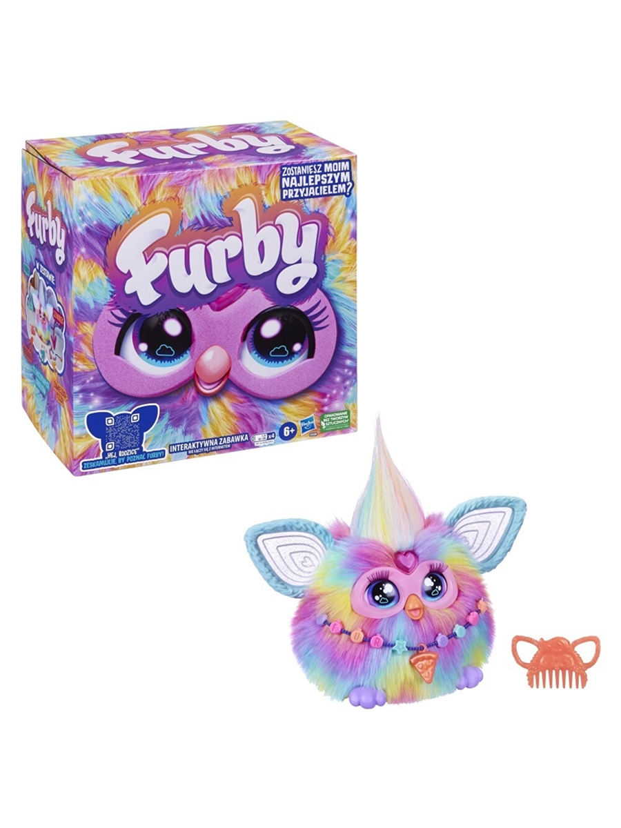 Мягкая игрушка Hasbro Furby Ферби радужный робот - фото 9