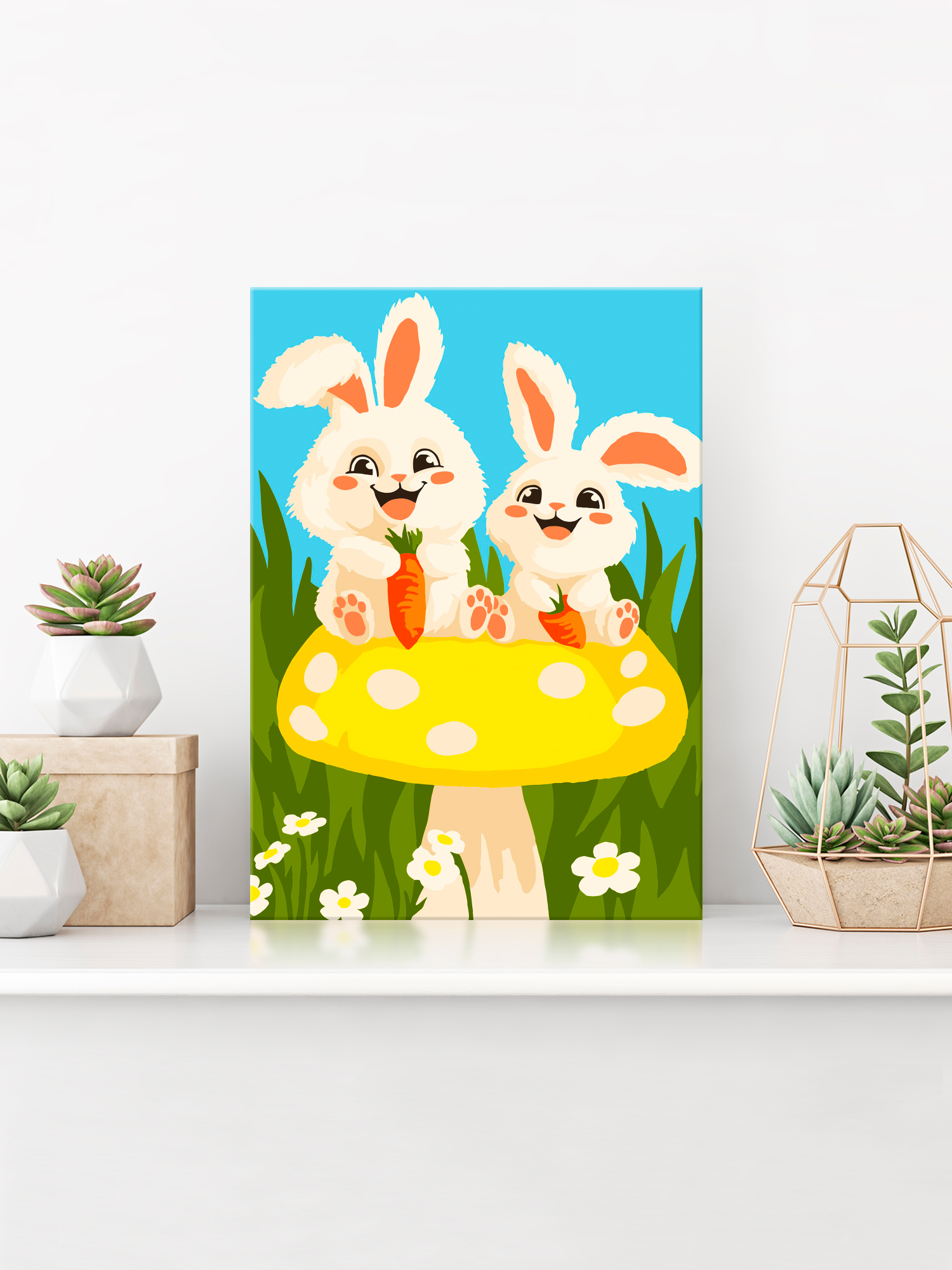 Картина по номерам Hobby Paint Зайки обедают в ассортименте - фото 3