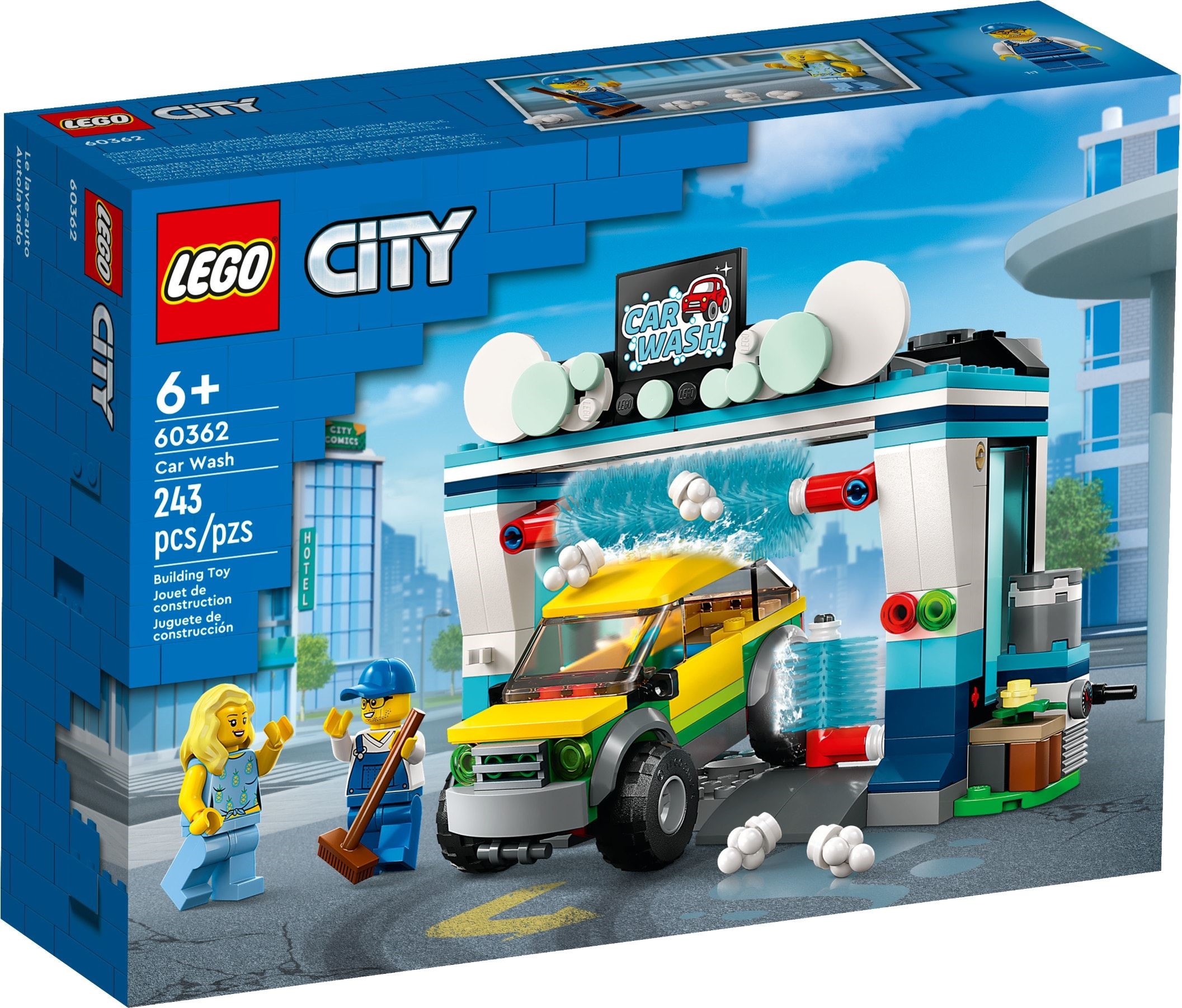 Изображение товара Конструктор LEGO City Автомойка 60362 комплект для детей от 6 лет Изображение товара Конструктор LEGO City Автомойка 60362 комплект для детей от 6 лет