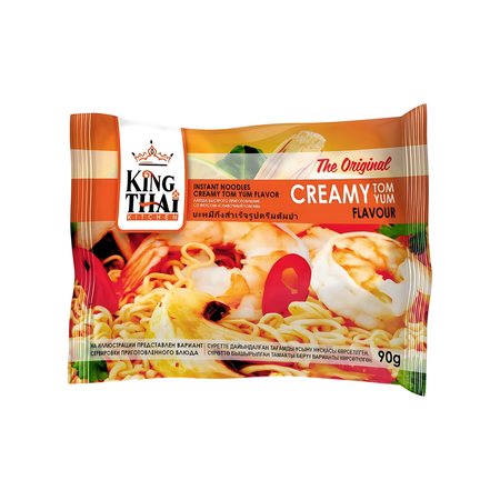 Лапша быстрого приготовления King Thai kitchen со вкусом сливочный том ям 90г