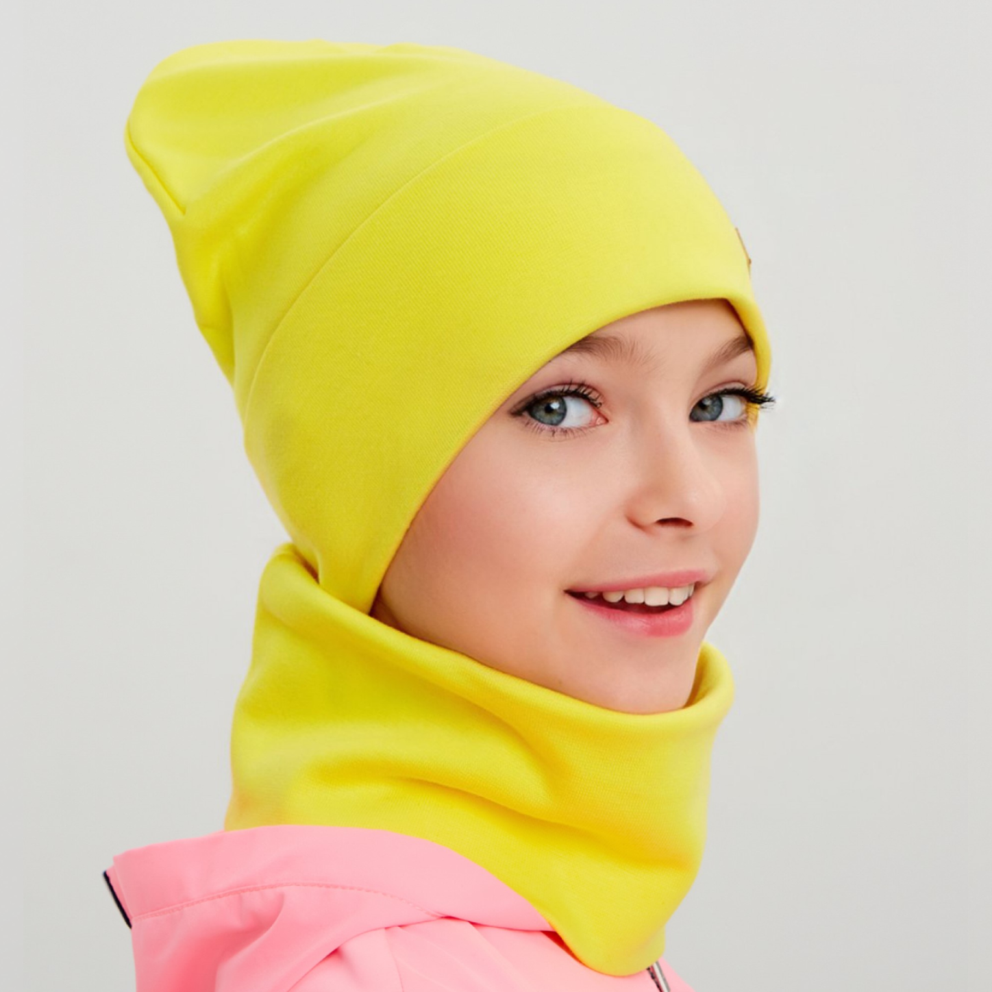 Шапка и снуд KUBRIO NYC-H-68-SPRotvG-yellow - фото 9