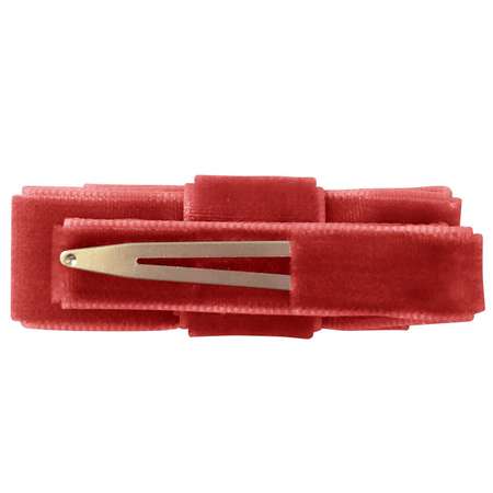 Заколка Milledeux Bow с двойным бантиком рубин