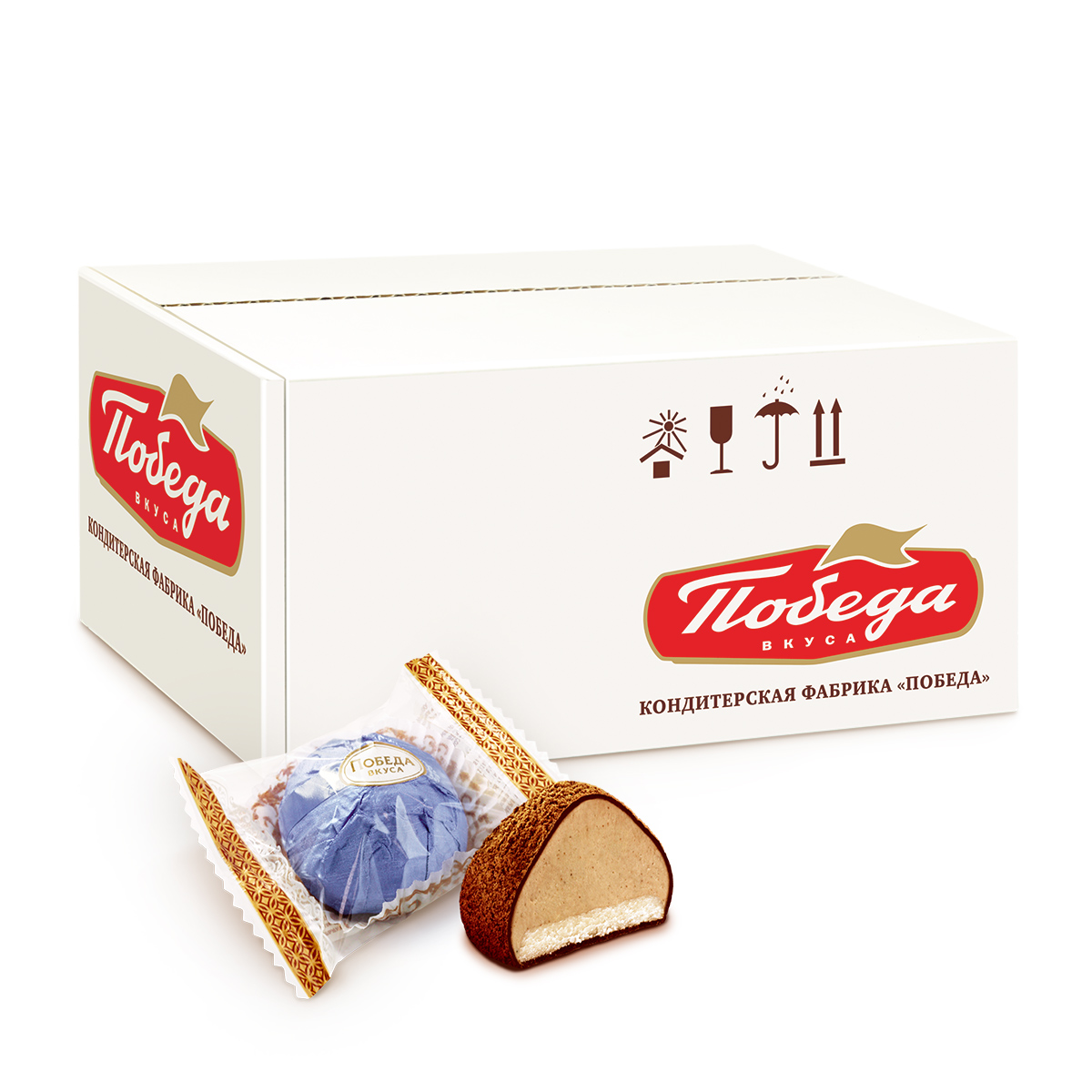 Трюфели Победа вкуса грецкий орех с марципаном 1500 г - фото 1
