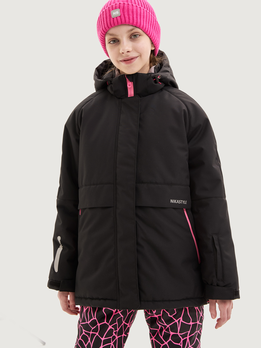 Куртка и полукомбинезон NIKASTYLE 7з3225 черный/фуксия - фото 6