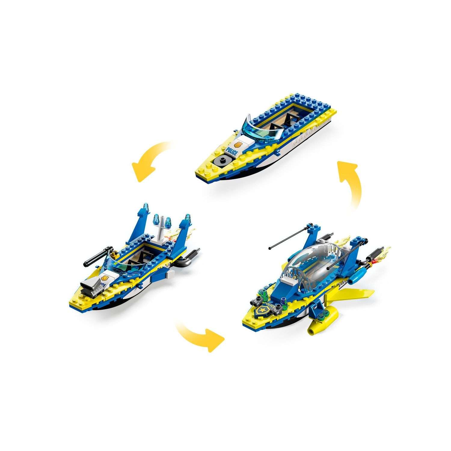 Конструктор LEGO City WaterPolice Detective Missions блочный - фото 3