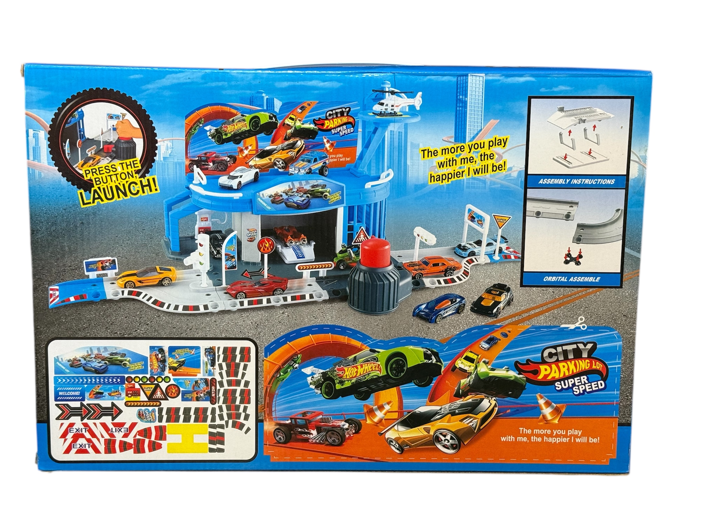 Парковка Hot Wheels городская парковка автотрек городская парковка - фото 2