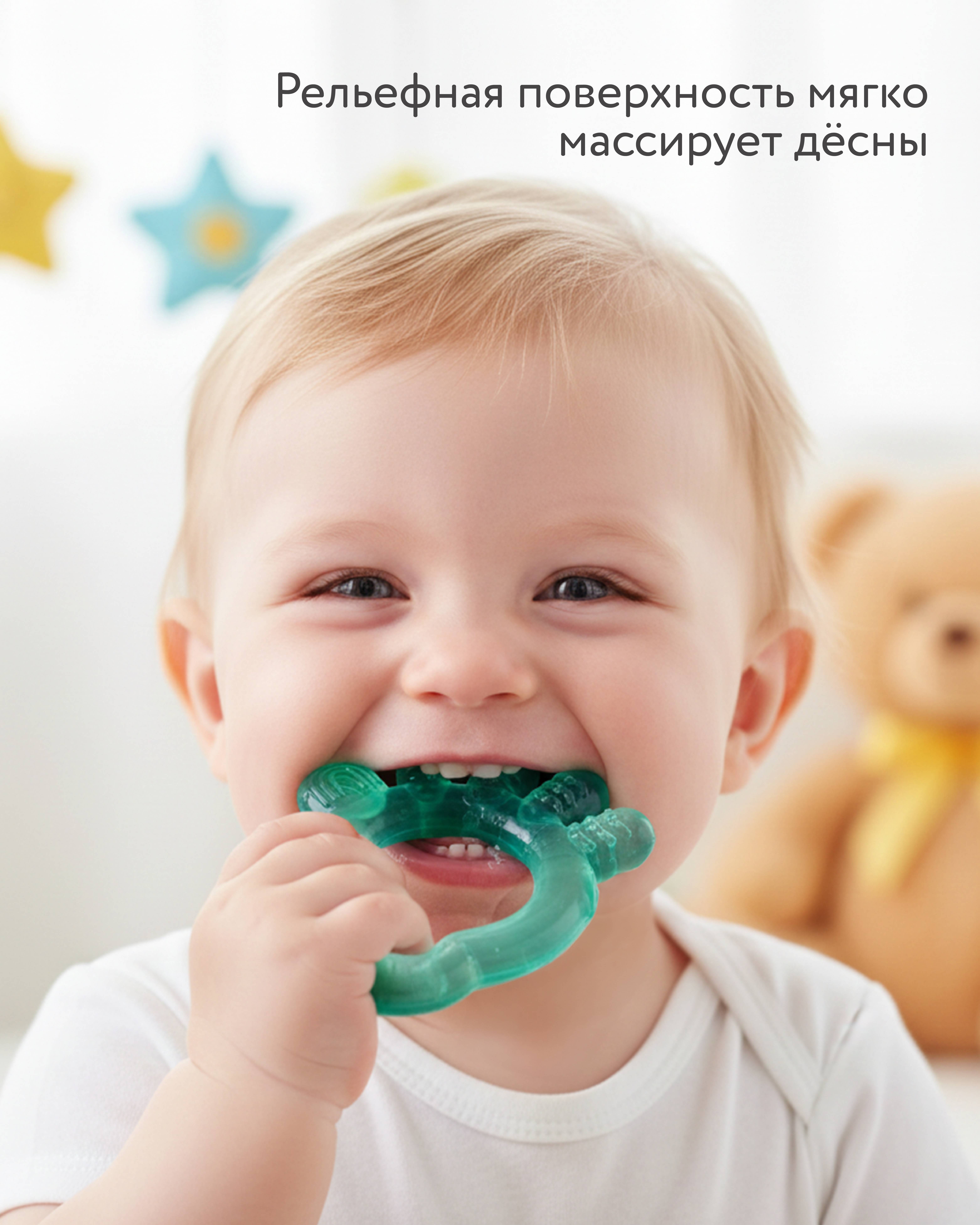 Прорезыватель BabyGo Нога с водой - фото 2