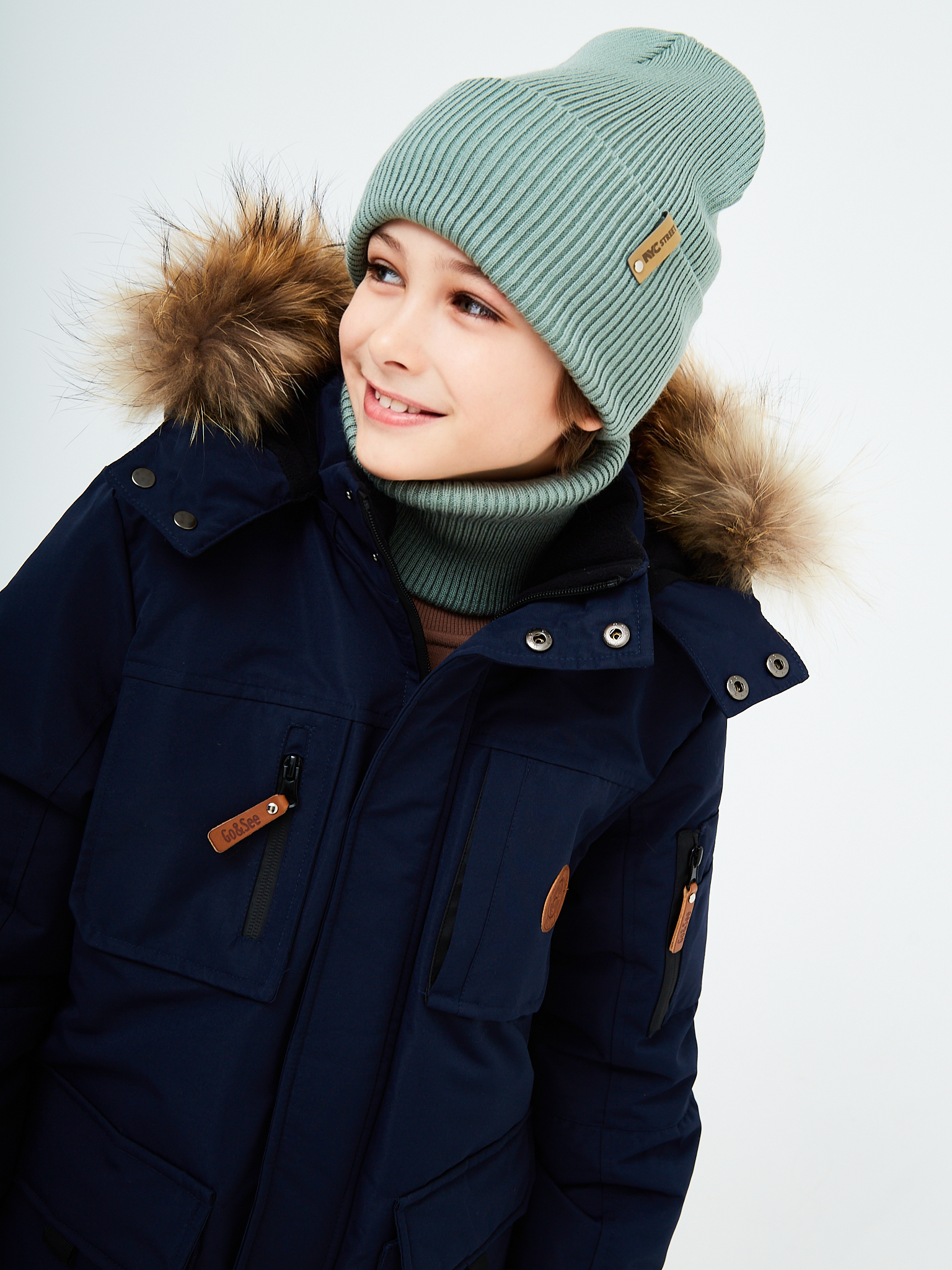 Шапка и снуд KUBRIO KU-H-52-lopata-oliveB - фото 11