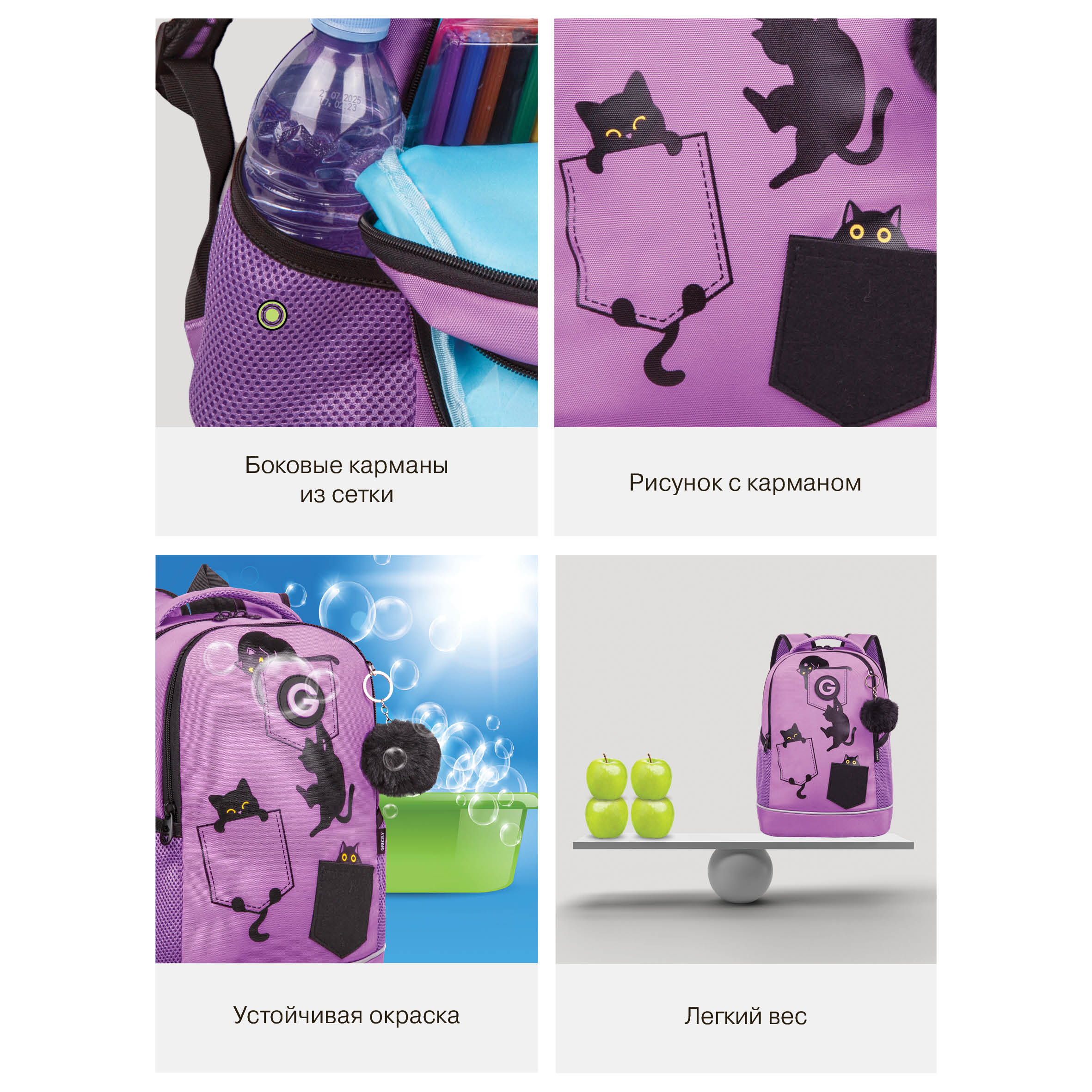 Рюкзак Grizzly для девочки - фото 12