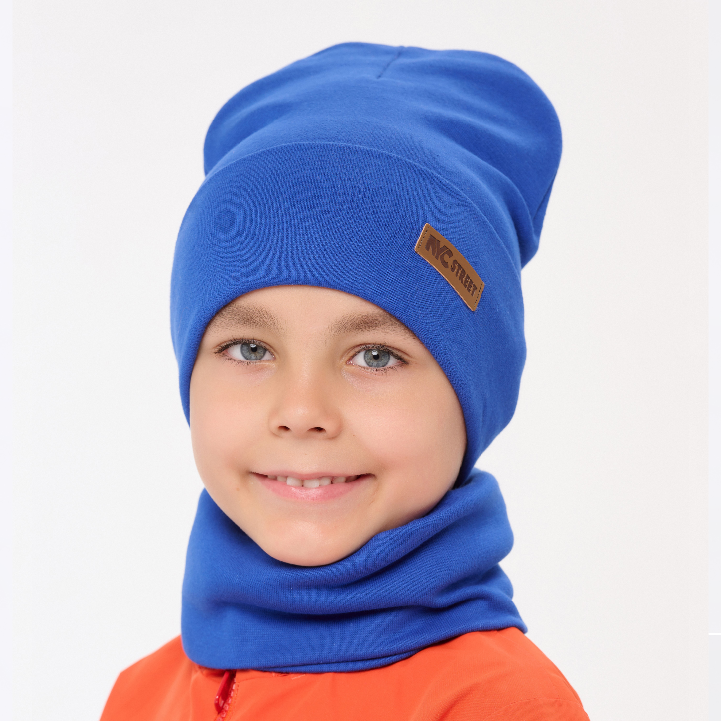 Шапка и снуд KUBRIO KU-H-38-SPRotvB-blue - фото 3
