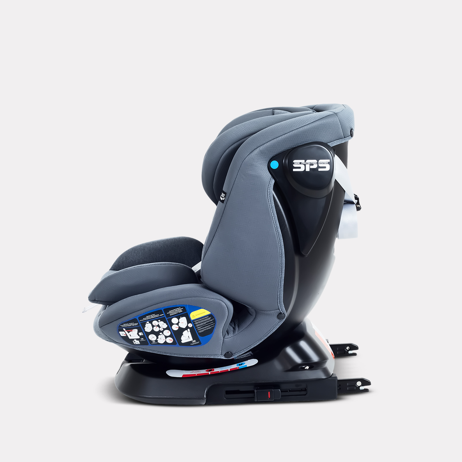 Автокресло Rant Nitro new isofix Isofix 0+/1/2/3 (0-36 кг) серый - фото 8