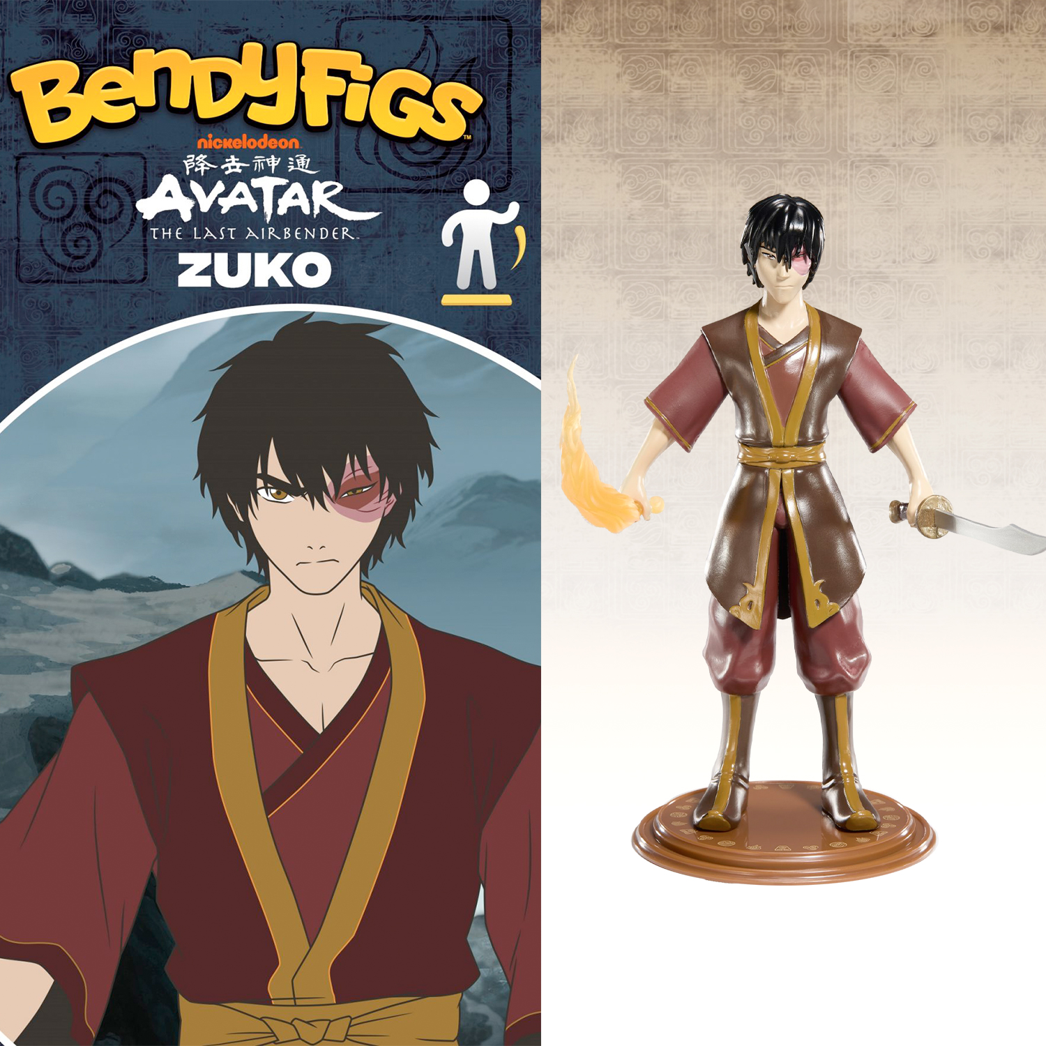 Фигурка AVATAR Bendyfig Зуко 19.5 см гибкая - фото 11