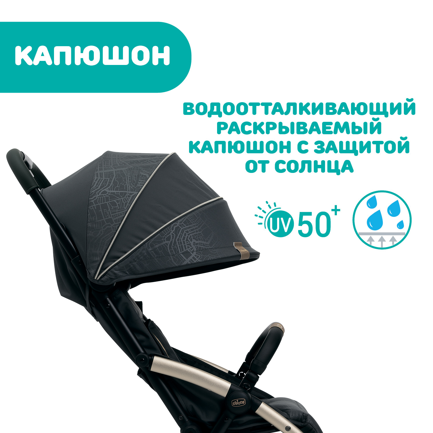 Коляска прогулочная Chicco Goody Plus City Map - фото 33
