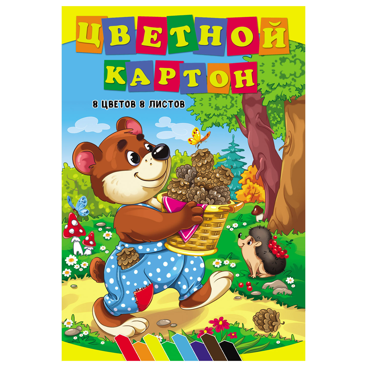 Цветной картон Profit 8 лист. - фото 1