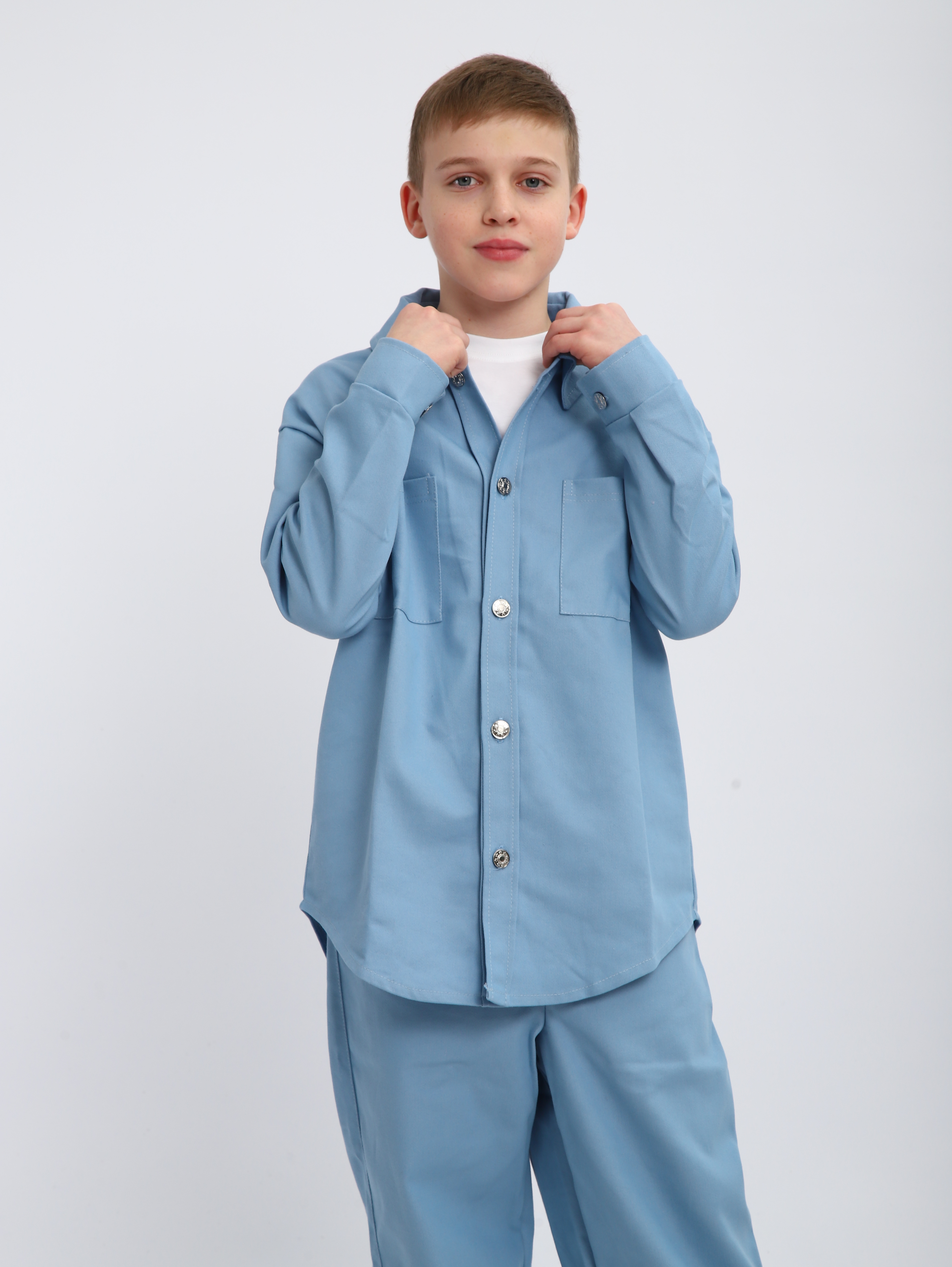 Костюм ЛАДОШКИ Комплект Деним голубой - фото 17