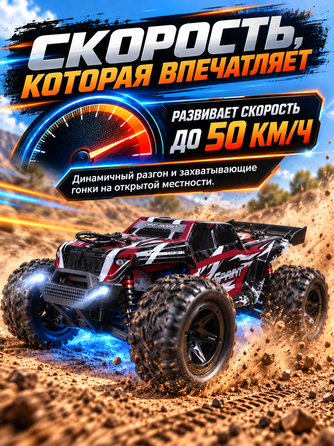 Внедорожник РУ AUTODRIVE Джип 1:18 - фото 2