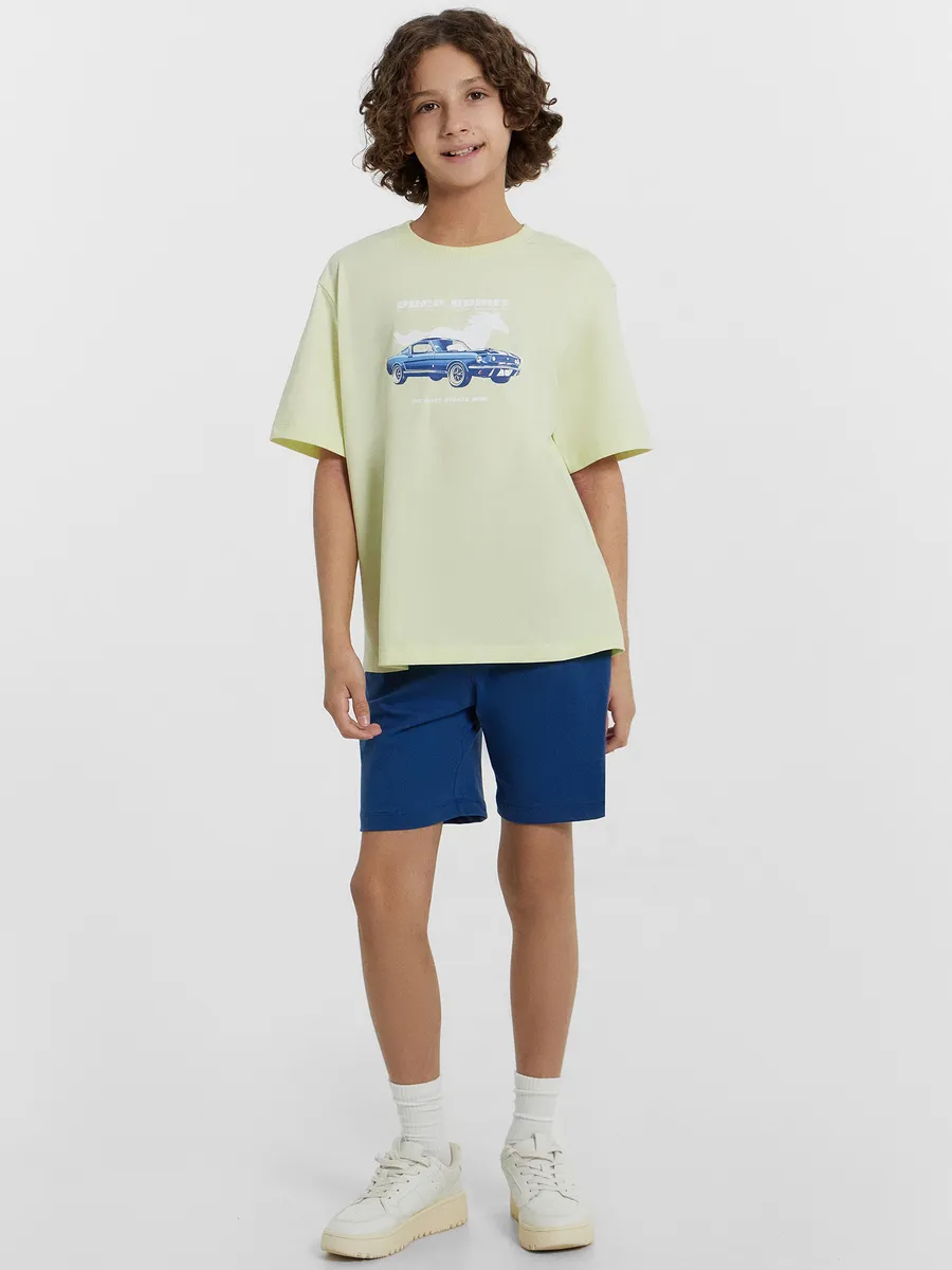 Шорты 2 шт Mark Formelle (Марк Формэль) 133330-2/полуночно -синий +молочный шоколад +печать - фото 3