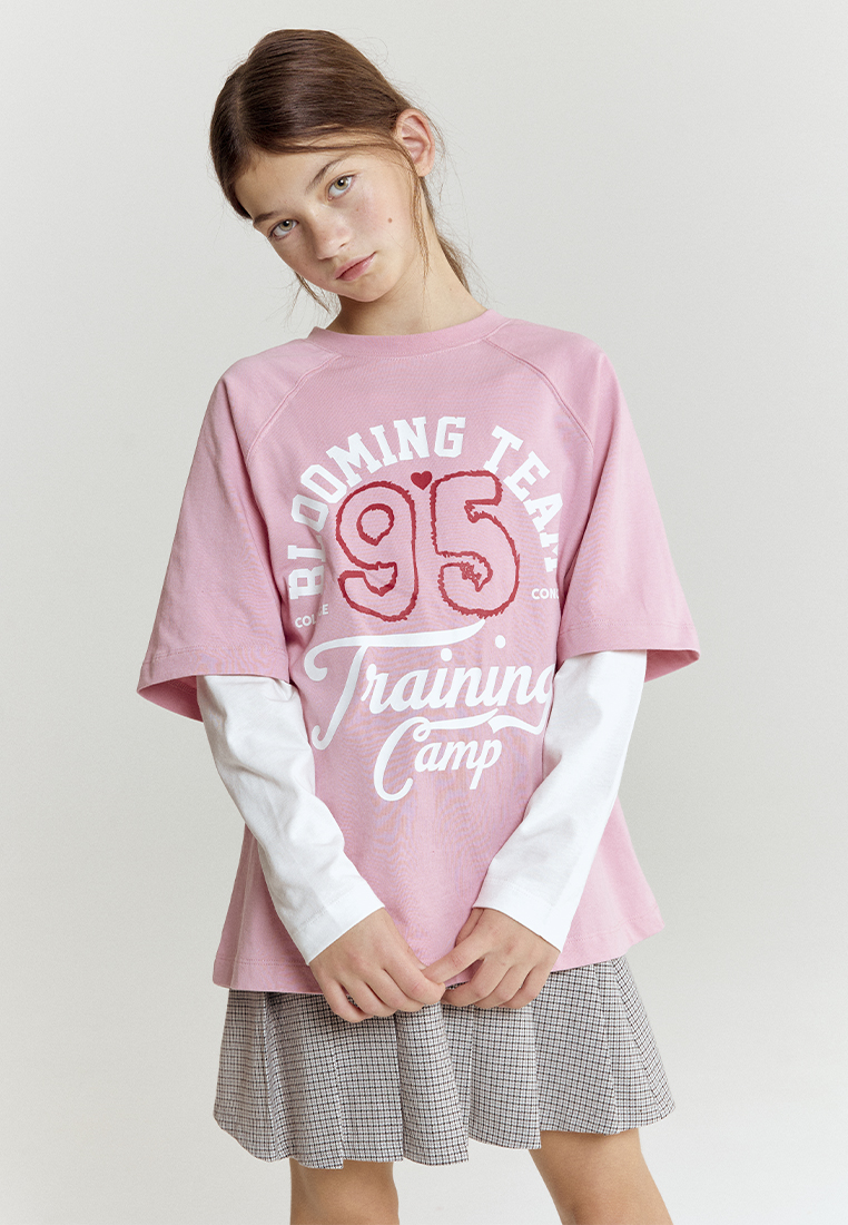 Лонгслив artie W25K01FK-1326D/Розово-белый - фото 6