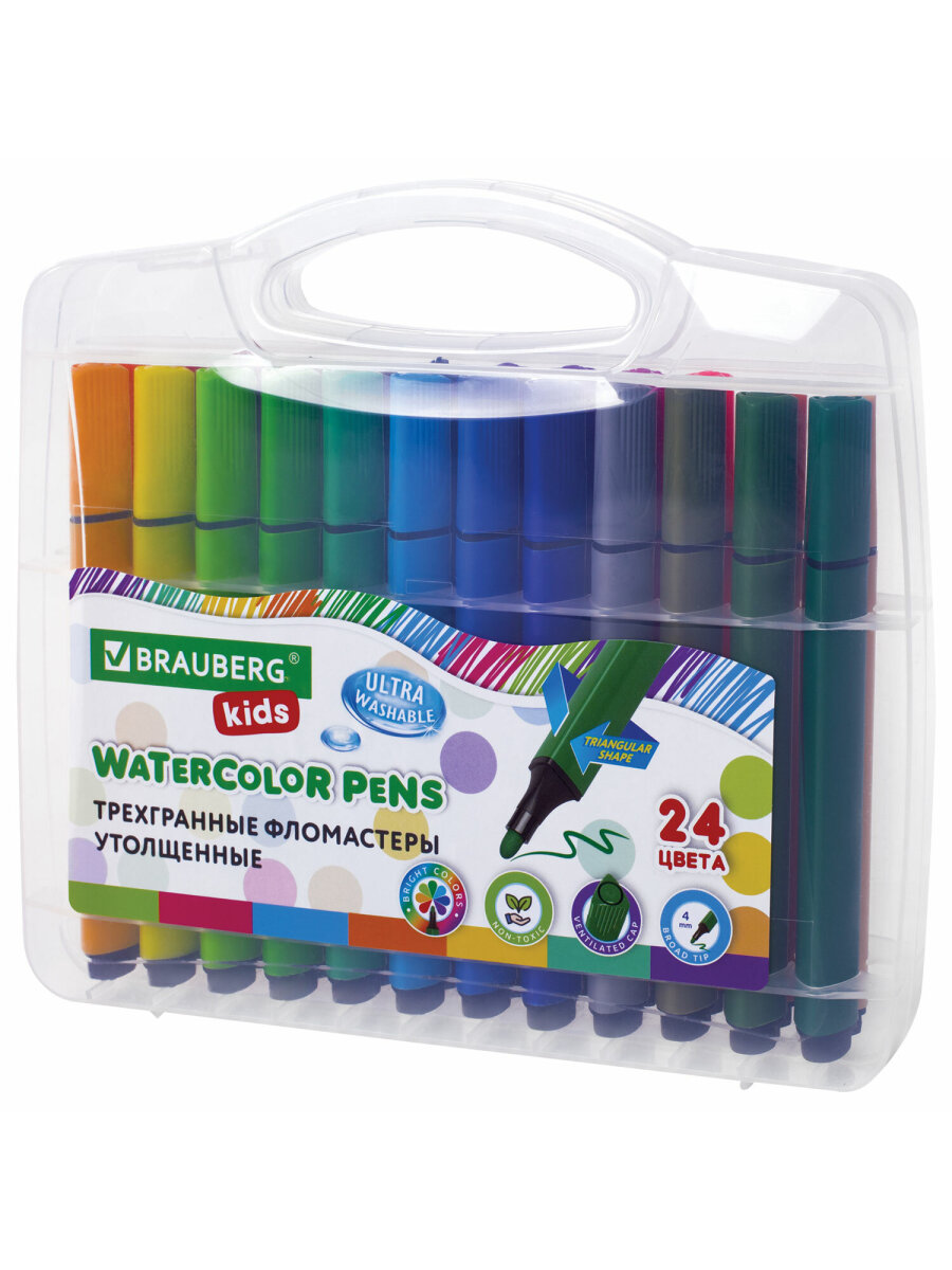Фломастеры Brauberg 24 цв. - фото 1