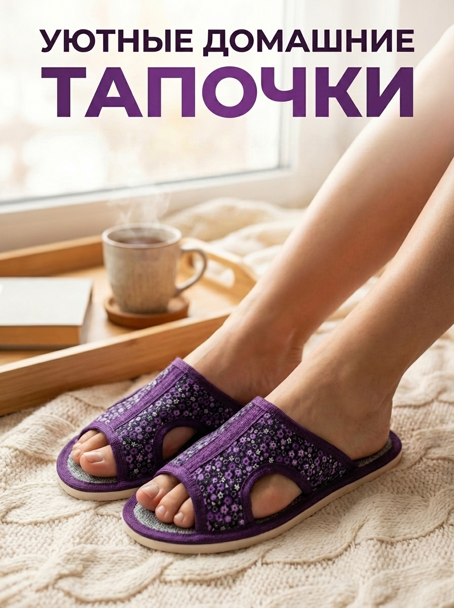 Тапочки UTA HOME 8-51/фио - фото 2