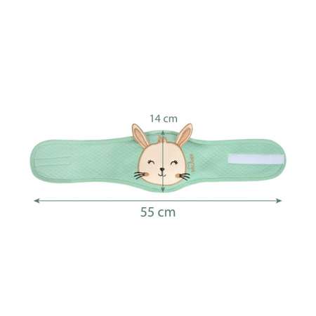 Пояс-грелка SEVIBEBE для новорожденных от колик с вишневыми косточками Зайчик