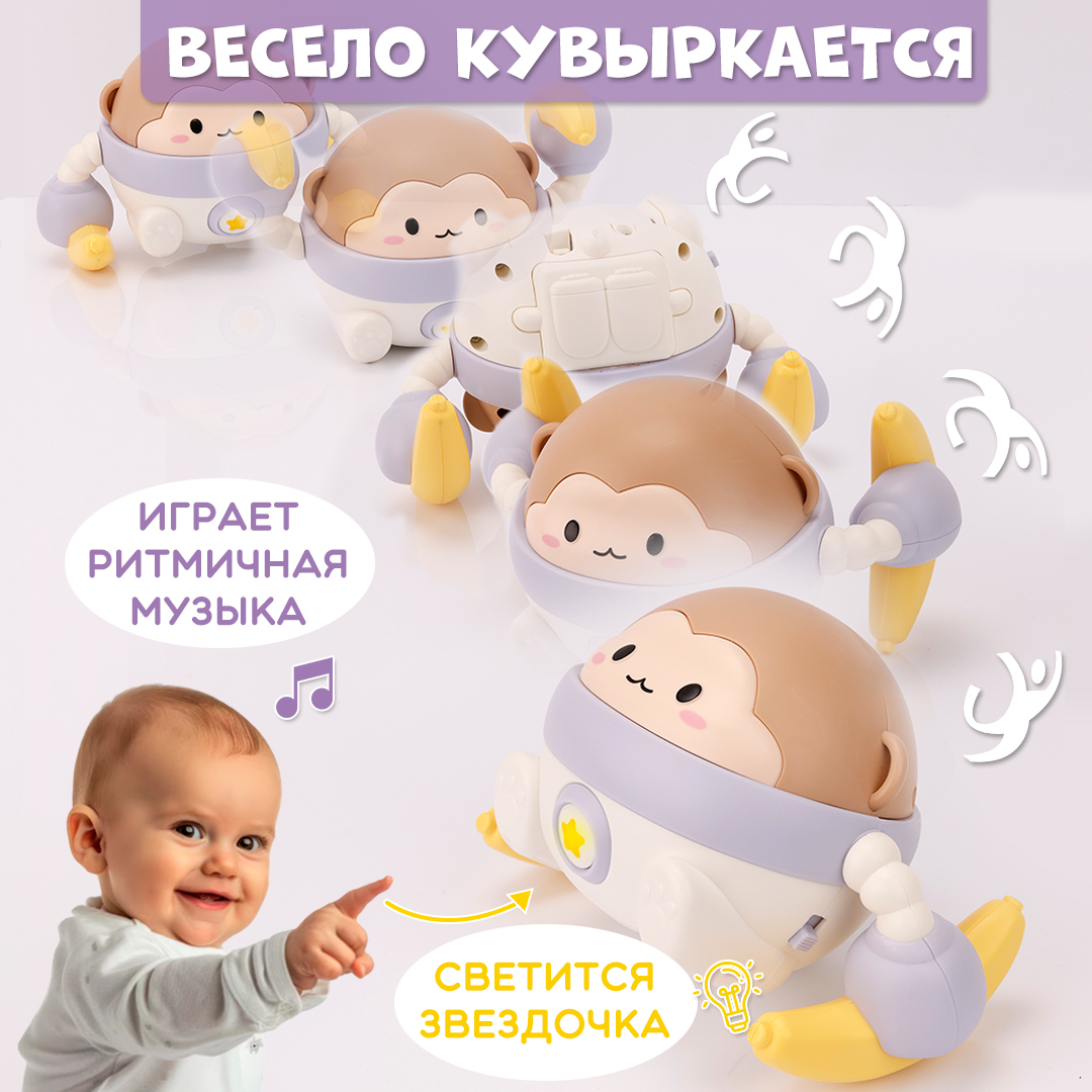 Игрушка TIPTOPOLIS Обезьянка голубая - фото 2
