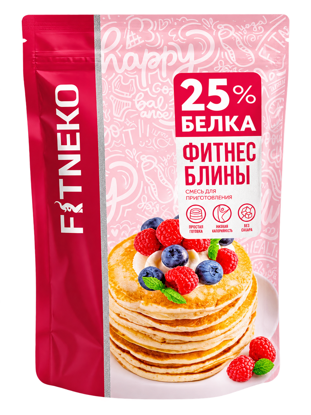 Смесь для приготовления фитнес блинов FITNEKO без сахара 400г - фото 1