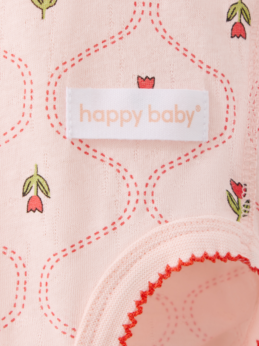 Боди 2 шт Happy Baby 90154-0_white-pink - фото 19