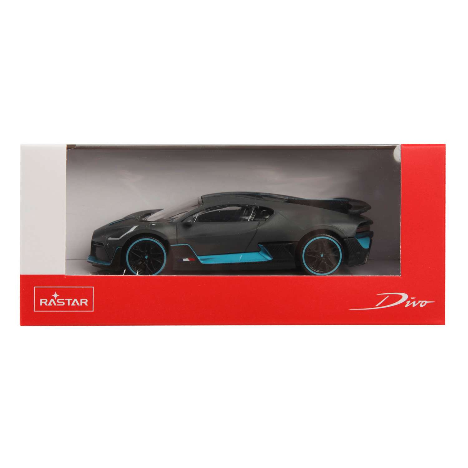 Автомобиль Rastar Bugatti Divo 1:43 серый 64000 - фото 4