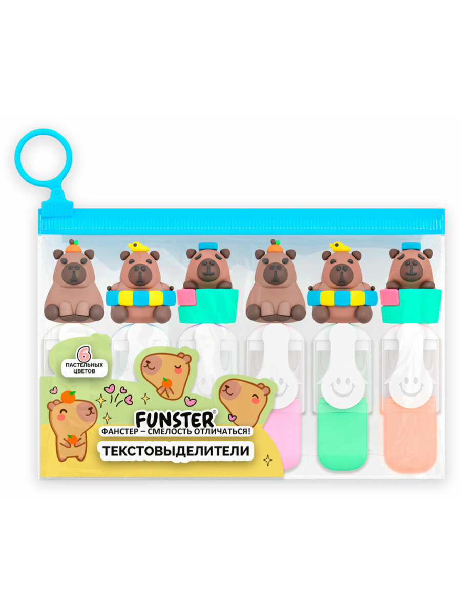 Текстовыделители Funster 6 цв. - фото 2