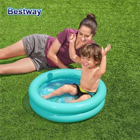 Бассейн надувной детский Bestway 51061 бирюзовый