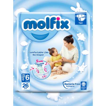 Подгузники Molfix 6 26 шт.