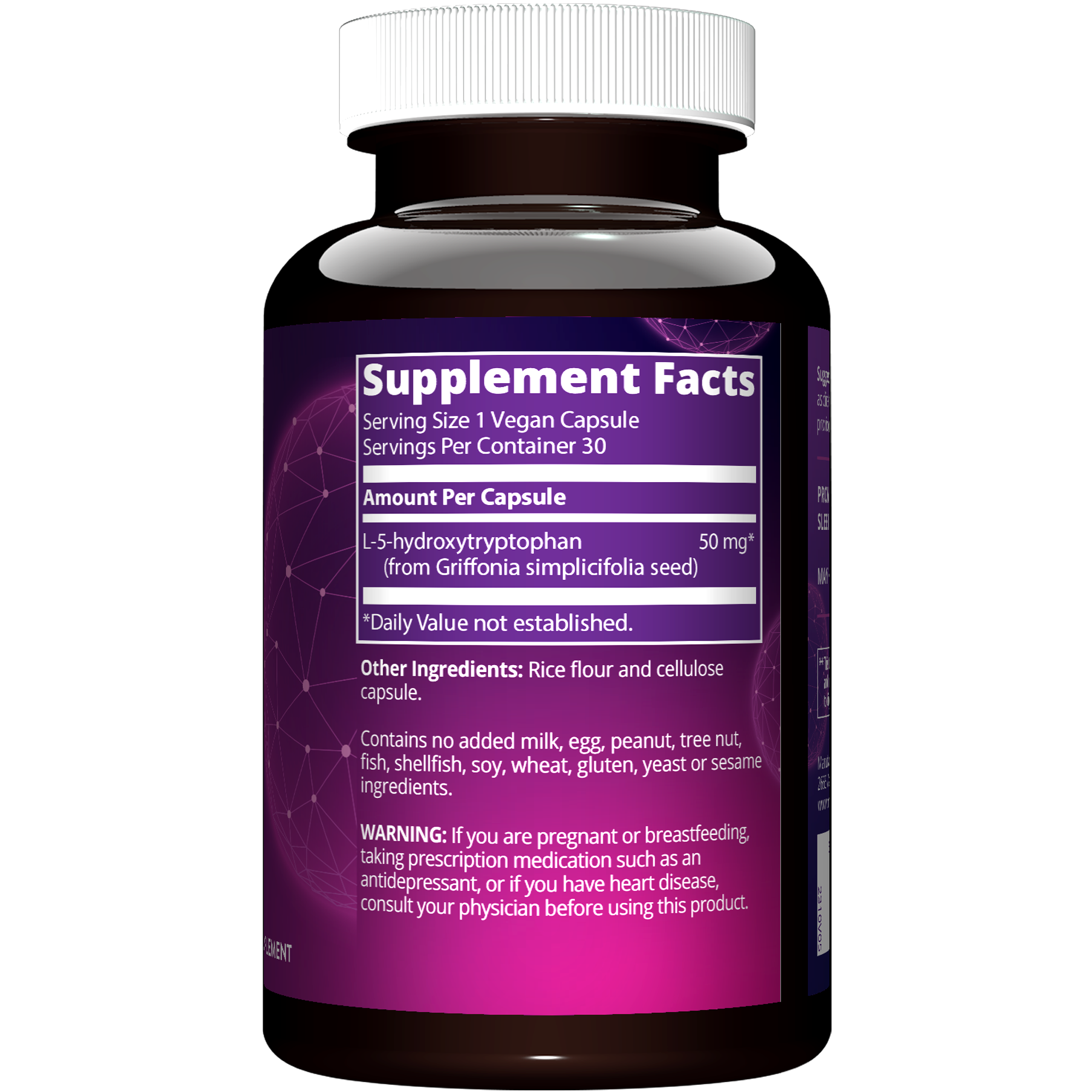БАД MRM Nutrition 5-HTP 50 мг 30 капсул - фото 3