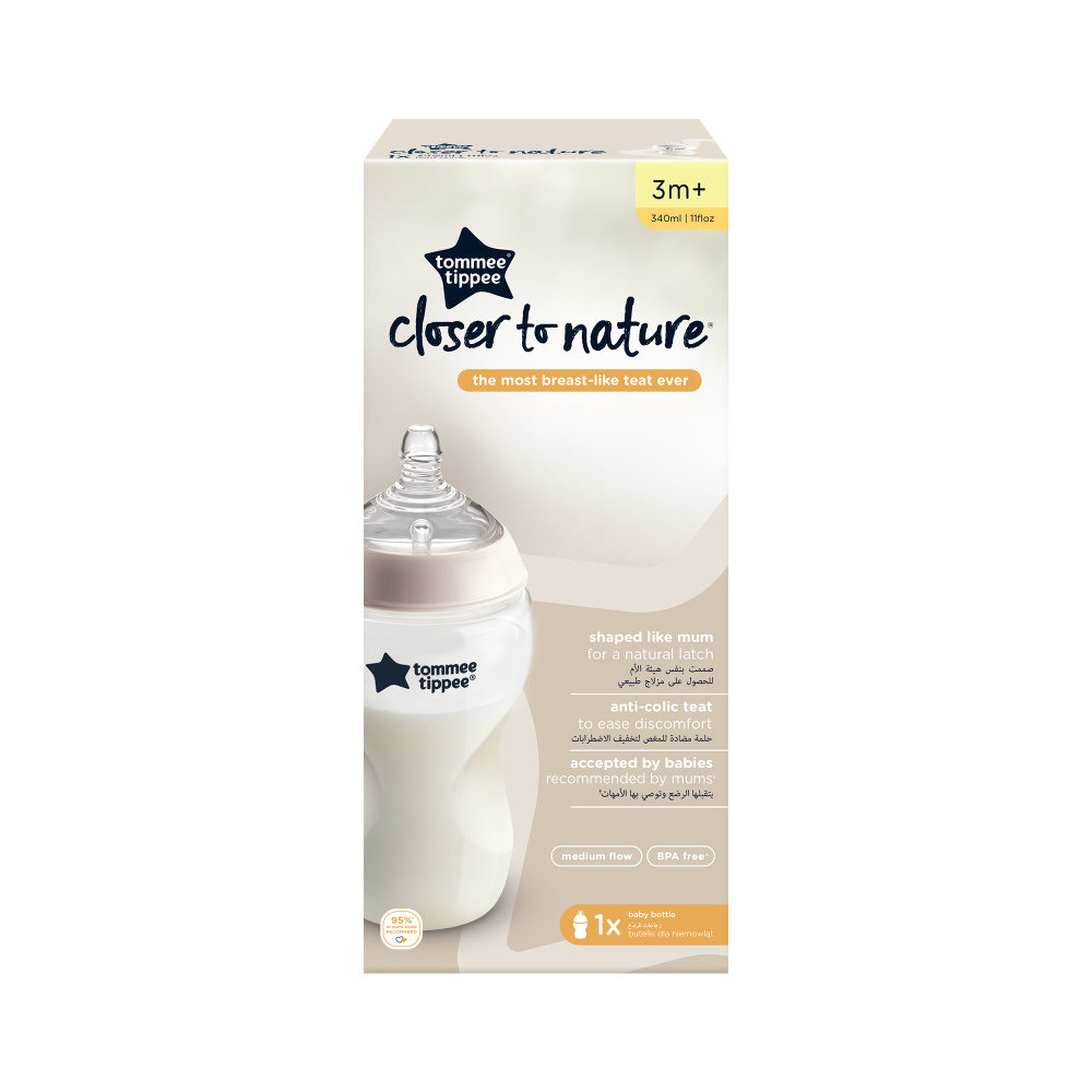 Бутылочка Tommee tippee 340 мл в ассортименте - фото 1