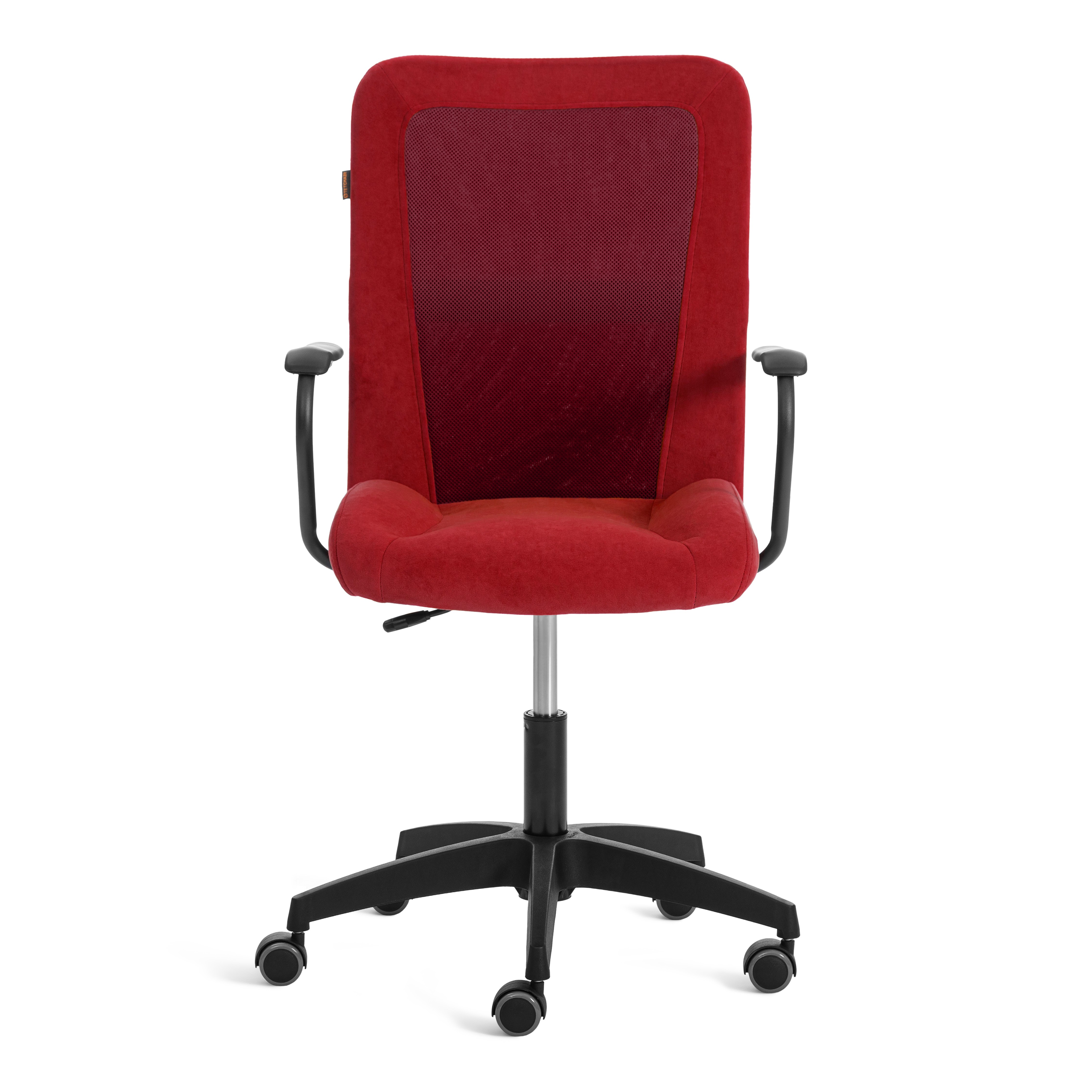 Компьютерное кресло TETCHAIR Стафф велюр сетка бордо - фото 5